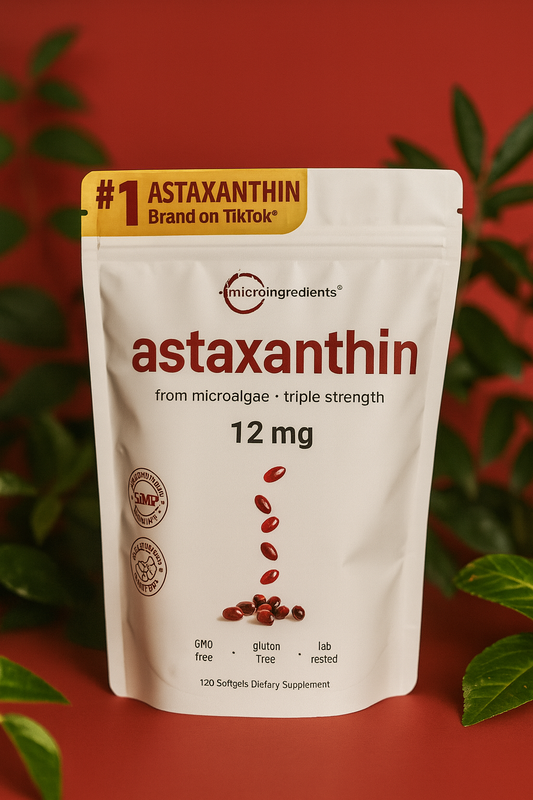 Astaxanthin supplement capsules